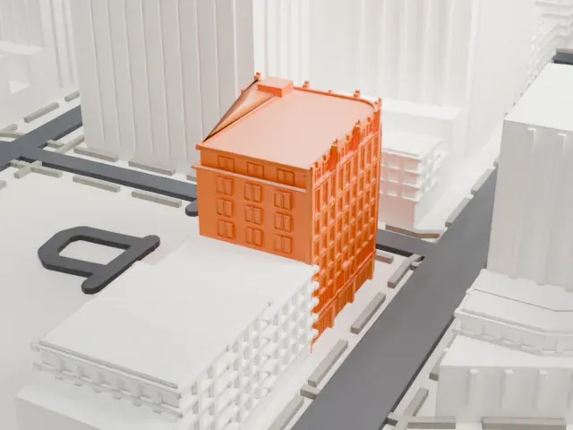 A. I. Namm & Son Department Store model, East view