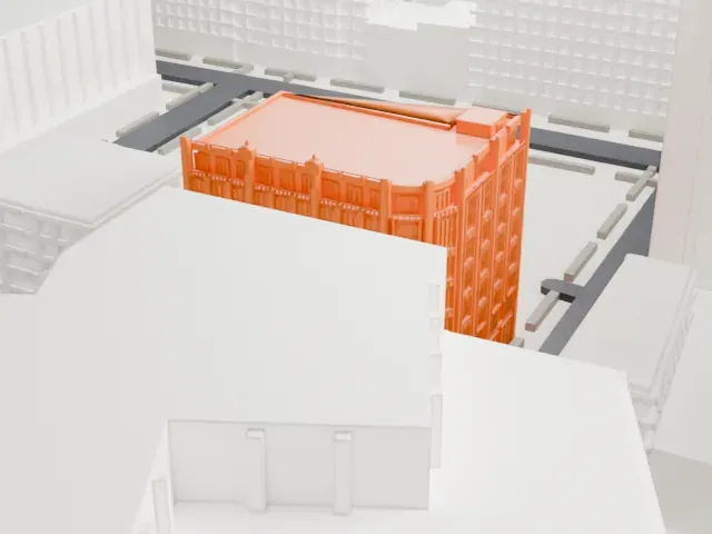 A. I. Namm & Son Department Store model, North view