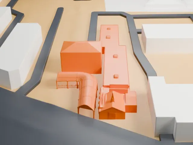 A Little White Wedding Chapel model, West view