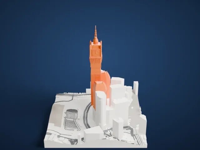 Abraj Al Bait model, East view