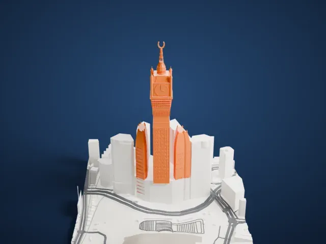 Abraj Al Bait model, South view