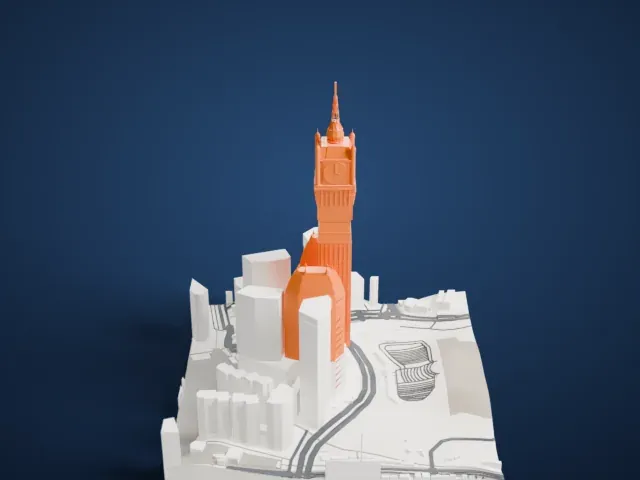 Abraj Al Bait model, West view
