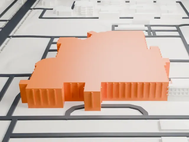 Abrazo Scottsdale Campus model, North view