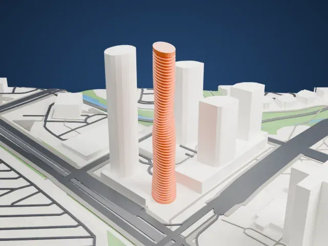 Absolute World model, South view