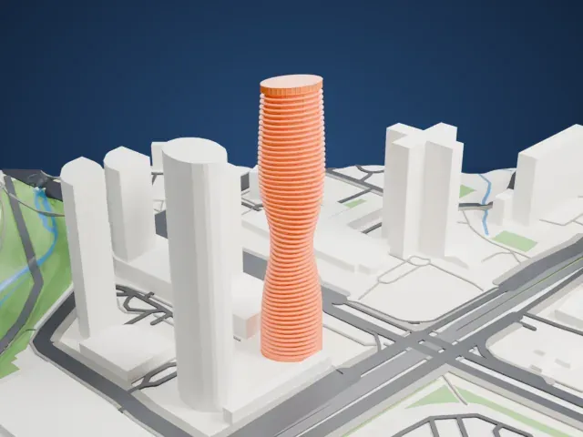 Absolute World model, West view
