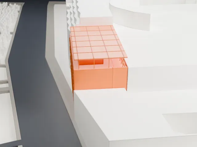 Academy of Arts, Berlin model, East view