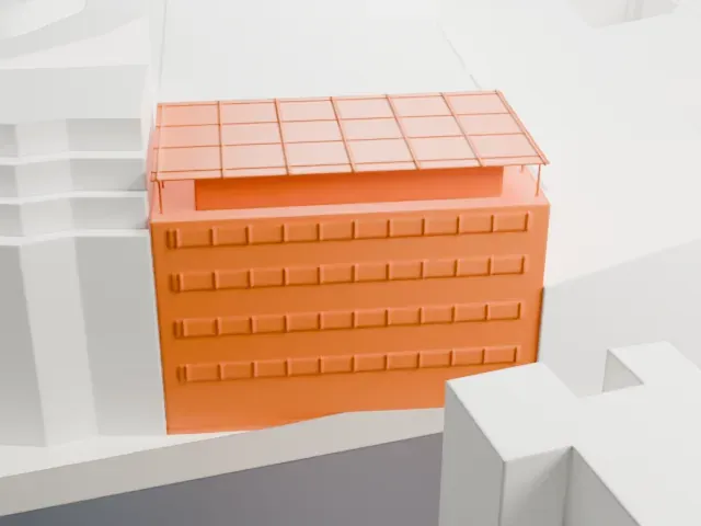 Academy of Arts, Berlin model, South view