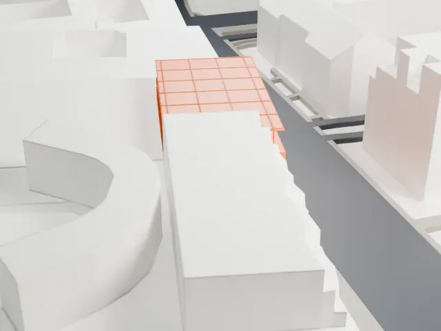 Academy of Arts, Berlin model, West view