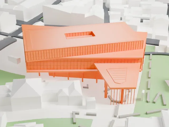 Acropolis Museum model, North view