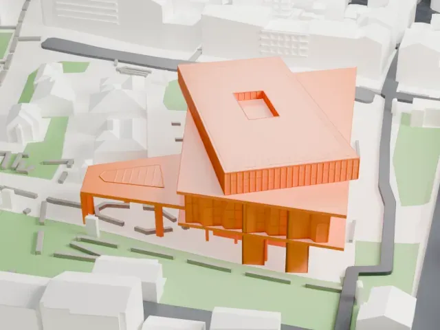 Acropolis Museum model, West view