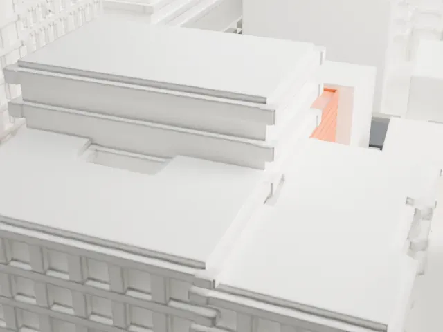 Adath Jeshurun of Jassy Synagogue model, East view