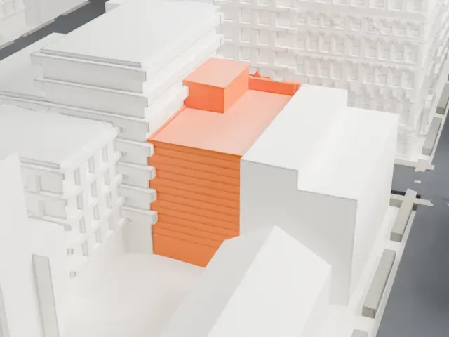 Adath Jeshurun of Jassy Synagogue model, North view