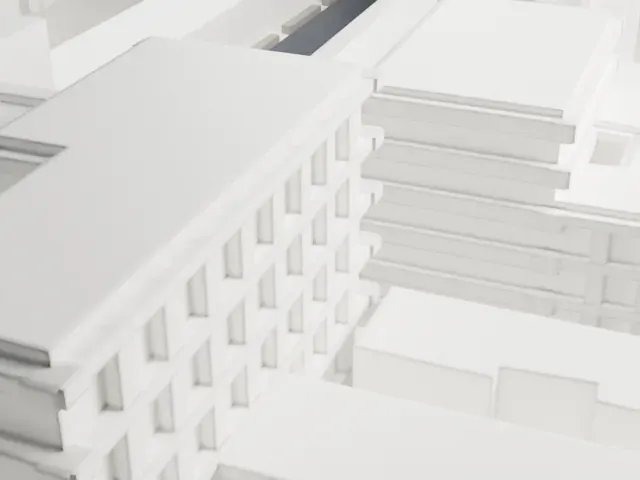 Adath Jeshurun of Jassy Synagogue model, South view