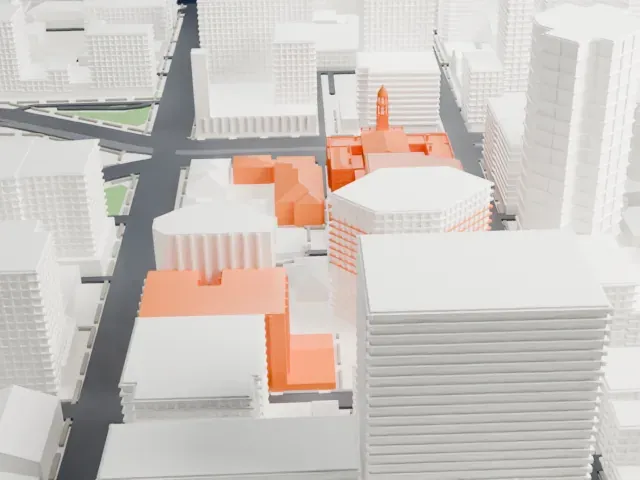 Adelaide Town Hall model, East view