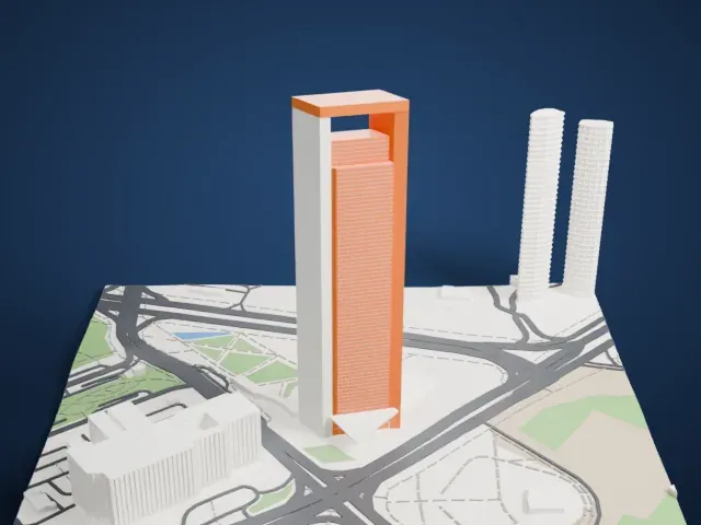 ADNOC Headquarters model, North view