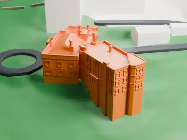 Ailsa Farms model, East view