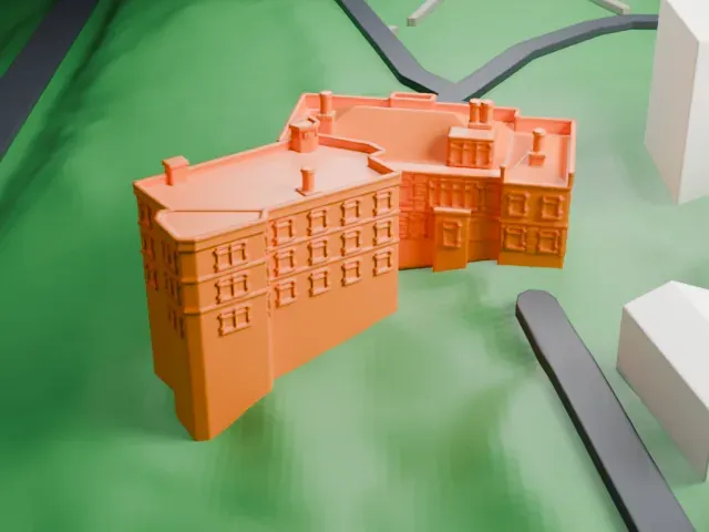 Ailsa Farms model, North view