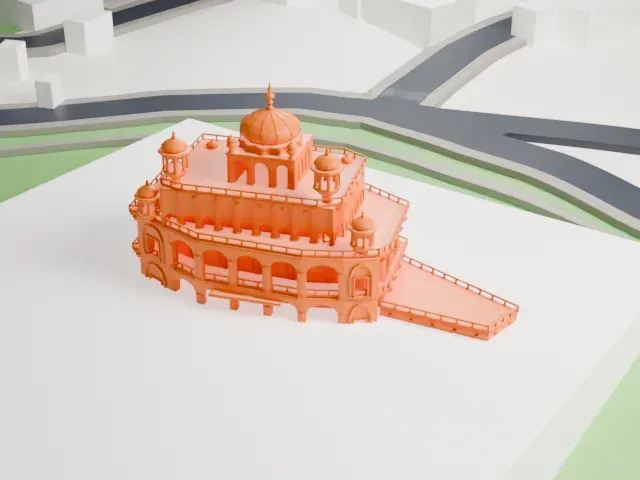Akal Takht model, East view