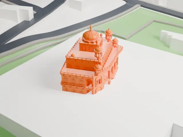 Akal Takht model, South view