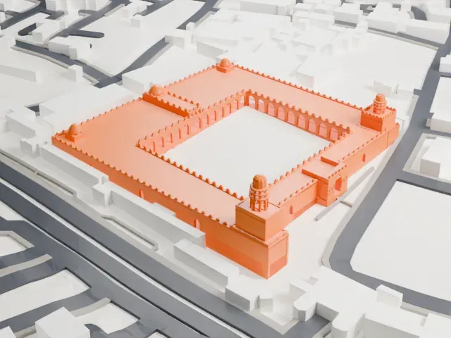 Al-Hakim Mosque model, North view