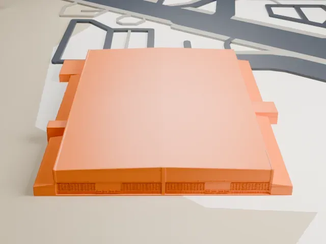Alberta Aviation Museum model, North view