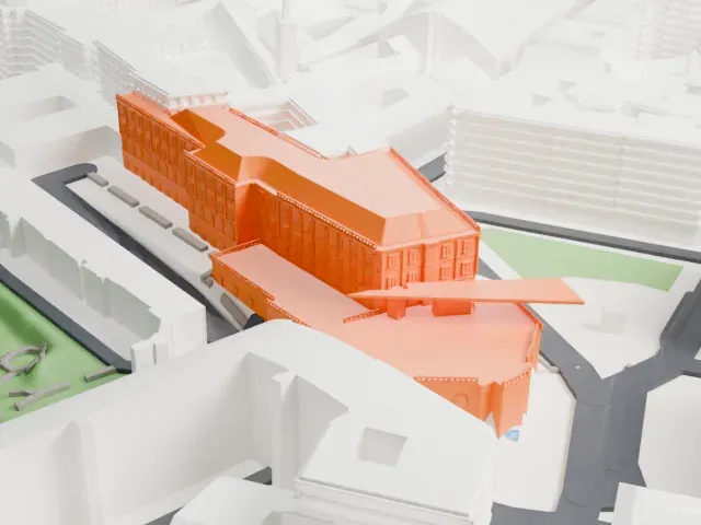 Albertina model, South view
