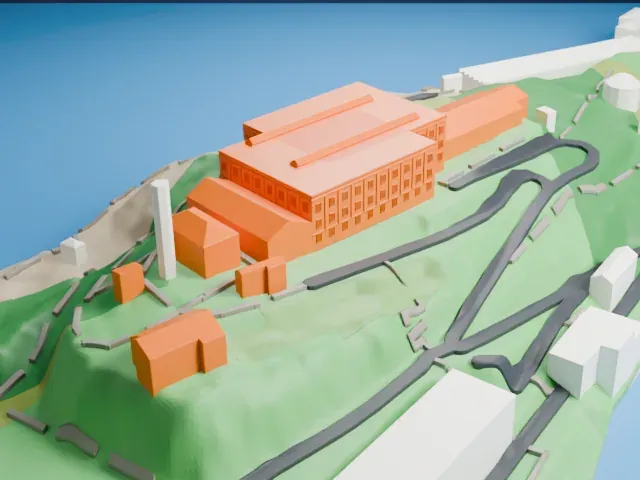 Alcatraz model, East view