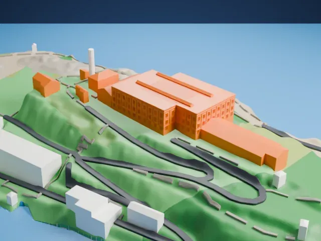 Alcatraz model, North view