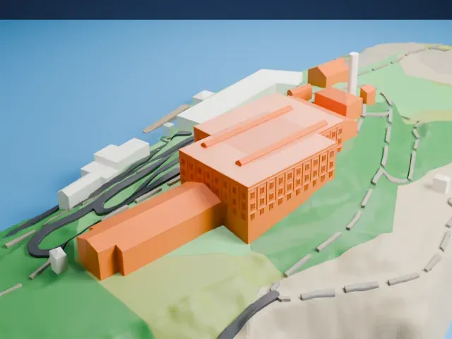 Alcatraz model, West view