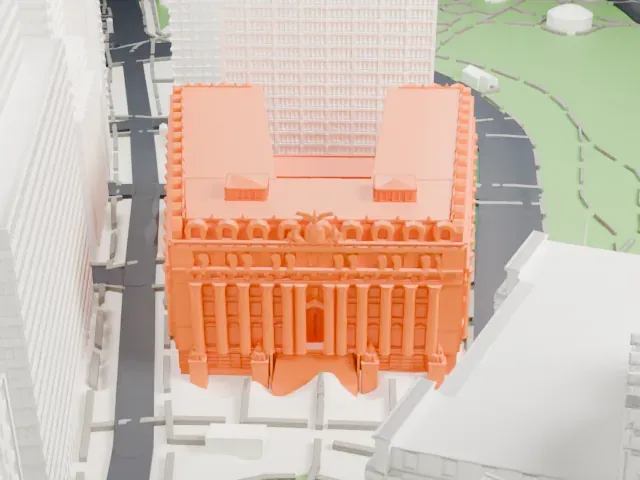 Alexander Hamilton U.S. Custom House model, North view