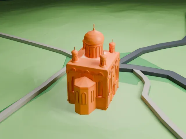 Alexander Nevsky Memorial Church model, East view