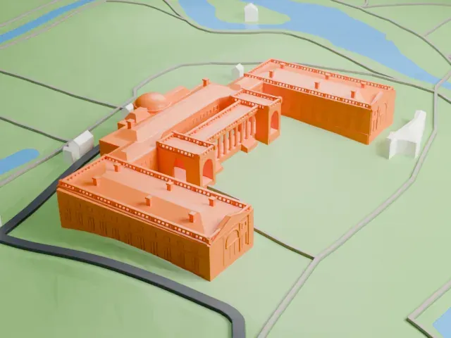 Alexander Palace model, East view