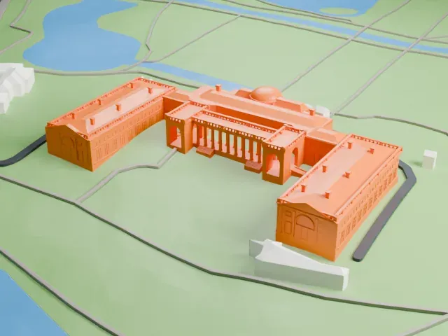 Alexander Palace model, North view