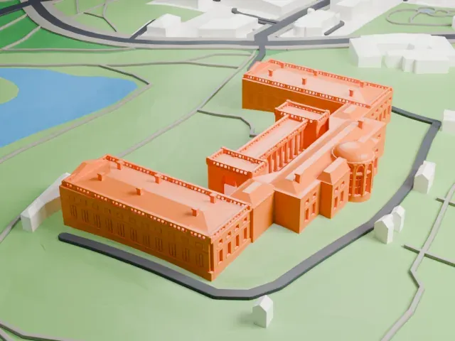 Alexander Palace model, West view