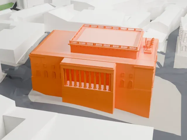 Alexandrinsky Theatre model, East view