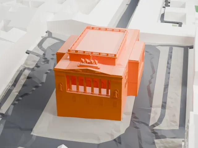 Alexandrinsky Theatre model, North view