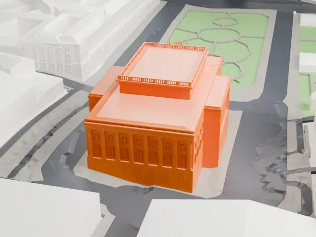 Alexandrinsky Theatre model, South view