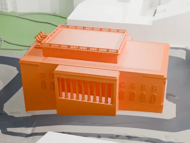 Alexandrinsky Theatre model, West view