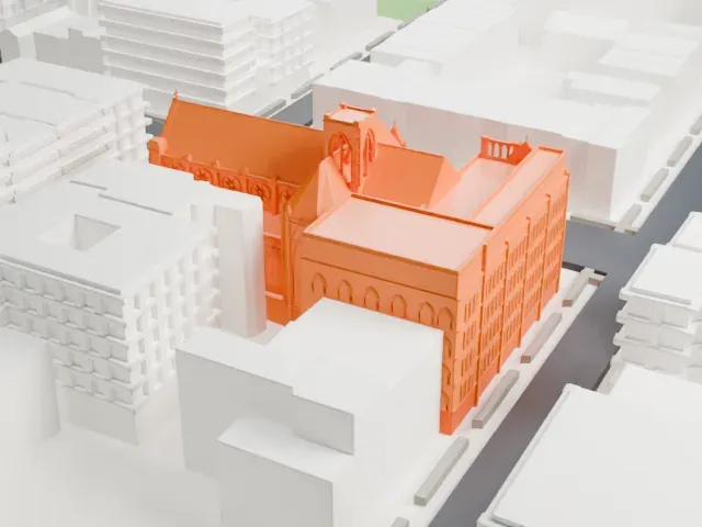All Saints Church model, East view