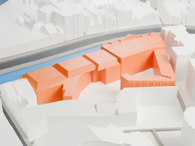 Allard Pierson Museum model, East view