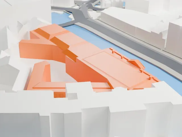 Allard Pierson Museum model, North view