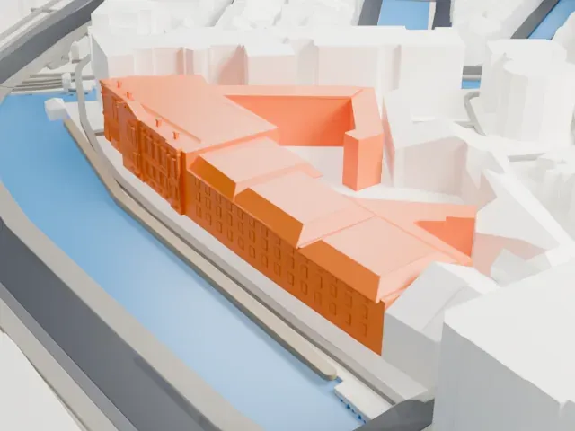 Allard Pierson Museum model, South view