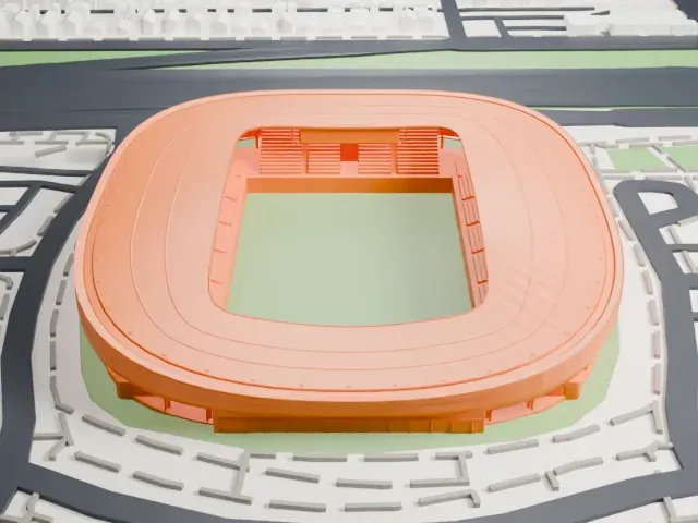 Allianz Field model, North view
