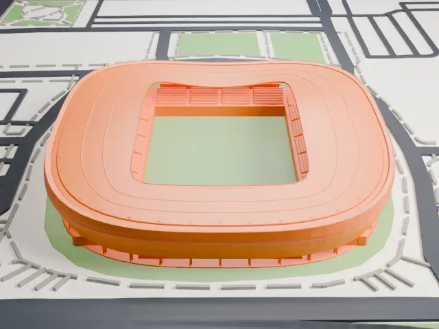 Allianz Field model, South view