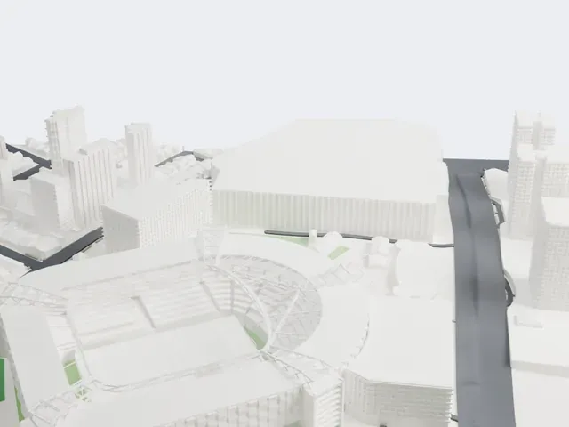 Allianz Parque model, East view