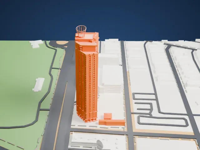 Allure Las Vegas model, East view