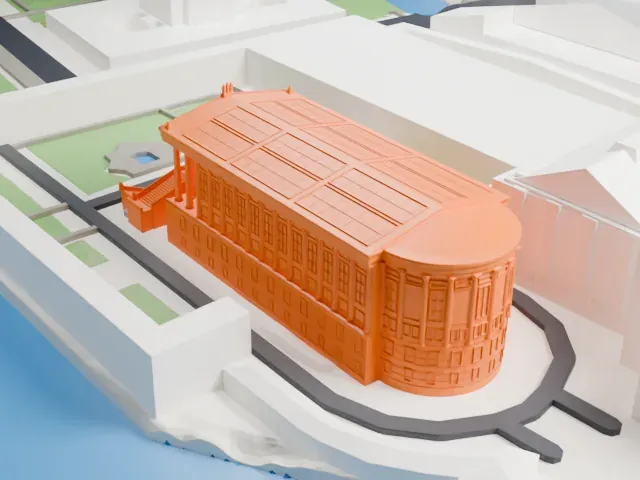 Alte Nationalgalerie model, North view