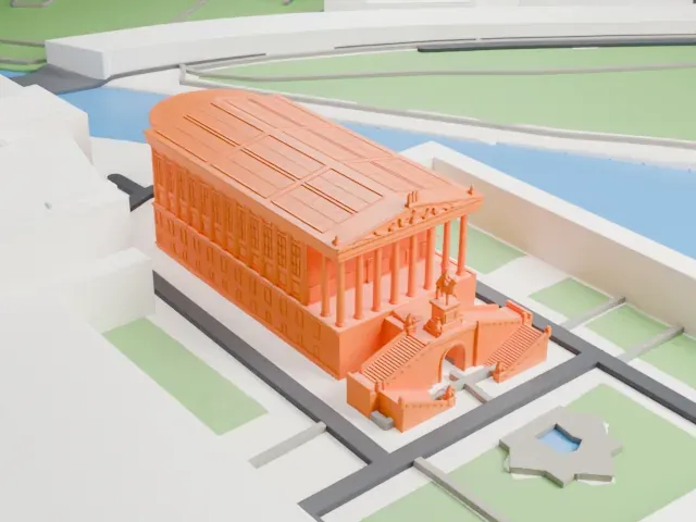 Alte Nationalgalerie model, South view