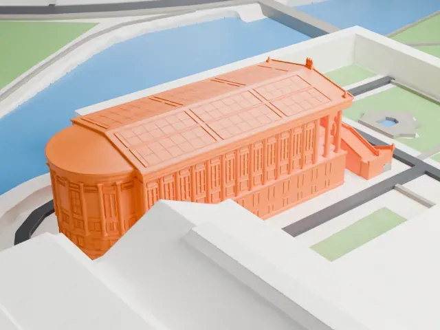 Alte Nationalgalerie model, West view