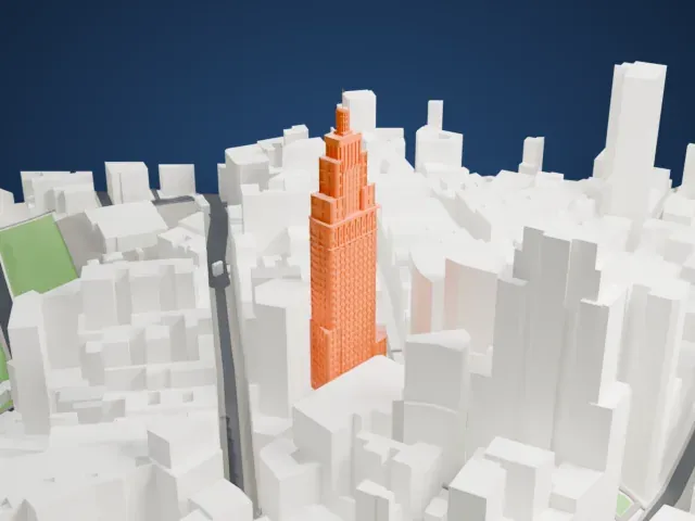 Altino Arantes Building model, North view